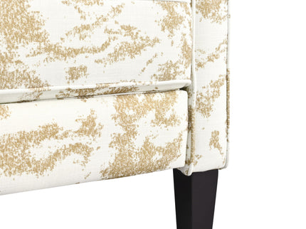 Push Back Upholstered Recliner Armchair