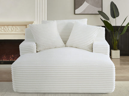 Cloudline - Oversized Chaise Lounge, Modern Comfy Couch With Full Foam Cushioning, Cozy Sleeper Sofabed