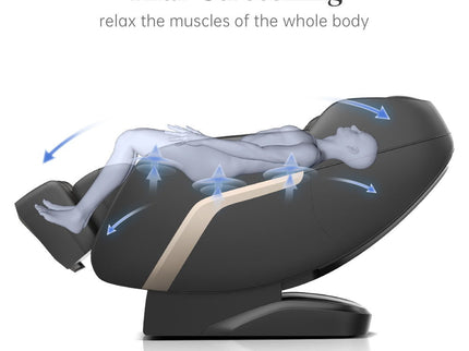 Massage Chair, Zero Gravity Shiatsu Massage Chairs Full Body And Recliner Sl-Track Massage Chair With Bluetooth Speaker, Anion, Thai Stretch, USB Charing, Heating And Foot Roller Massager - Black