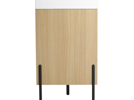 Modern Bathroom Vanity Combo With Single Resin Sink And Storage Cabinet