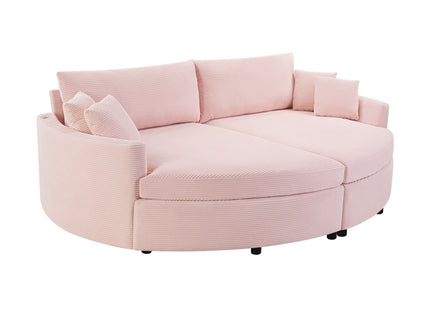 Oversized Double Chaise Lounge Sofa With USB Ports