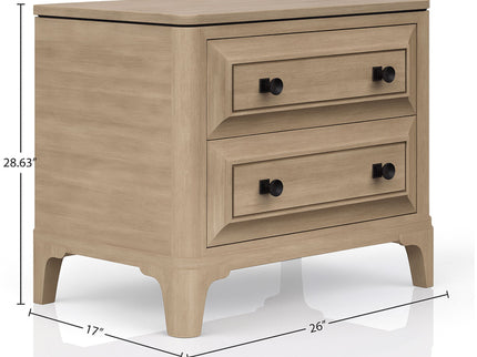 2 Drawer Nightstand - Sand