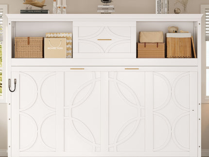 Murphy Bed With Charging Station And Drawer