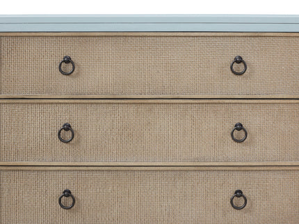 3 Drawers Hall Chest With Cane Fronts