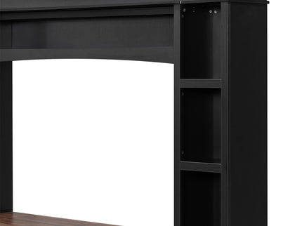 Extra Long TV Stand With 7 Color LED Lights, Adjustable Shelves & Storage Cabinets