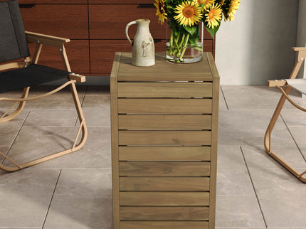 Aluminum Outdoor C - Shaped Side Table For Patio