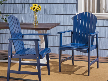 Outdoor Weather Resistant Acacia Wood Adirondack Dining Chairs (Set of 2)