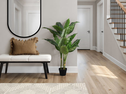 42" Tall, Artificial Plant, Evergreen Tree, Indoor, Faux, Fake, Floor, Greenery, Potted, Decorative - Green / Black