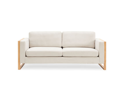 Modern Sofa With Solid Wood Legs, 3 Seater
