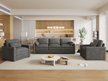 Cozy Sofa Set Oversized Comfy Cloud Sofa With Double Cushion