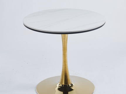 Tulip Table Mid-Century Dining Table With Round Table Top, Pedestal Dining Table, End Table Leisure Coffee Table