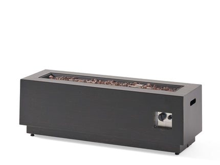 Modern Rectangular Iron Fire Pit 50, 000 Btu