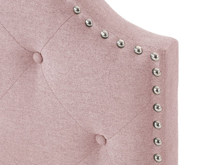 Flanner - Contemporary Fabric Upholstered Twin Headboard - Blush