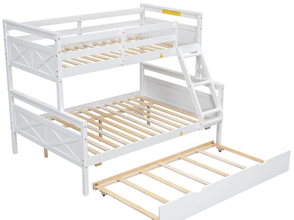 Bunk Bed With Ladder And Safety Guardrail