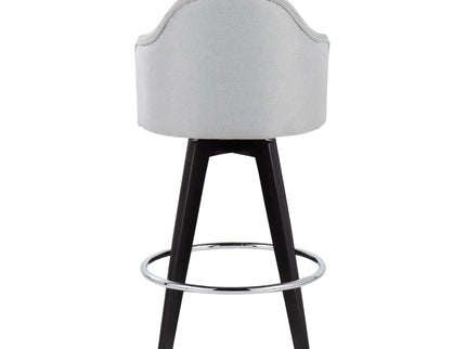 Ahoy - Contemporary Fixed Height Counter Stool With Round Footrest (Set of 2)