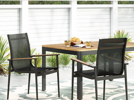 Barrister - Dining Chair (Set of 2) - Black / Natural