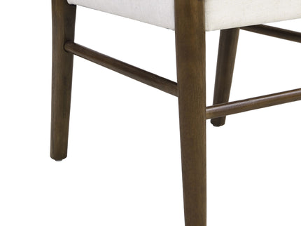 Farmhouse Style Dining Chair Set With Ladder Back Design
