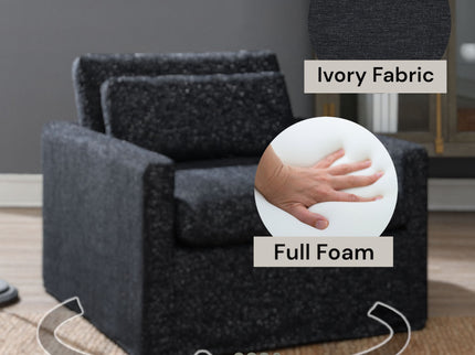 Naveen - Swivel Chair With 1 Toss Pillow