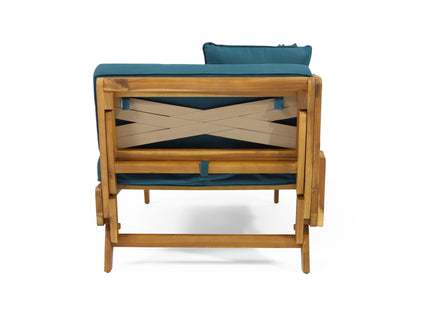Outdoor Acacia Wood Expandable Daybed With Cushions