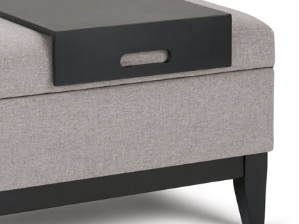 Oregon - Contemporary Storage Ottoman Bench With Tray