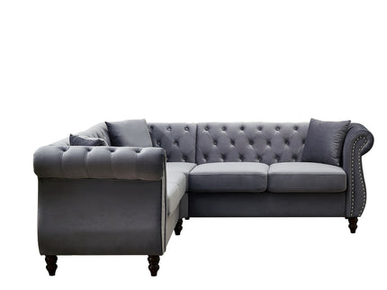 Streamline Modern L-Shaped Corner Sofa