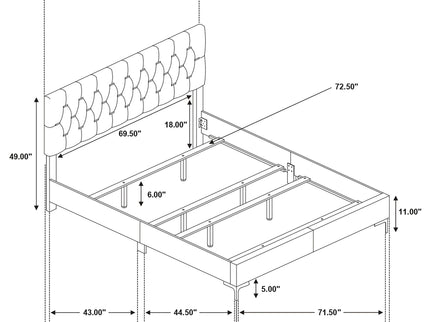 Lexie - Tufted Panel Bedroom Set