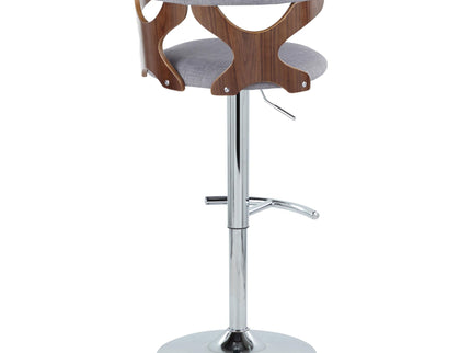 Gardenia - Mid Century Modern Adjustable Barstool With Swivel With Rounded T Footrest (Set of 2)