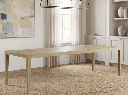 Adeline - Rectangular Dining Table With Leaves - Natural Wood Wash