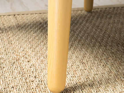 Modern Arm Chair With Tufted Back And Wooden Legs