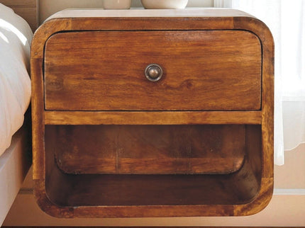 Curve Upper Slot Floating Nightstand