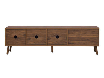 TV Stand With 5 Legs, Media Console Table For Tvs Up To 75" - Walnut