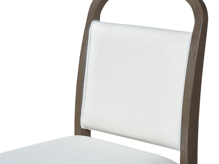 Farmhouse Dining Set With 4 Upholstered Chairs & 1 Bench