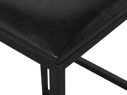 Elegant Bar Stool Set With Backrest And Footrest, Counter Height (Set of 2)