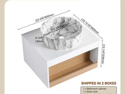 Floating Bathroom Vanity With Vessel Sink
