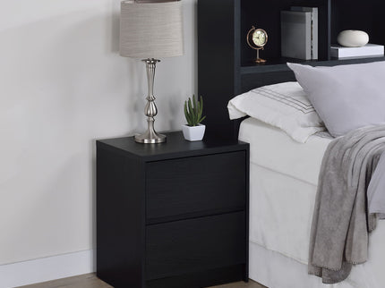Geary - 2 Drawer Nightstand With LED Lights And USB Charging Ports