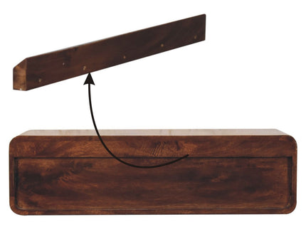 Floating Open Console - Walnut