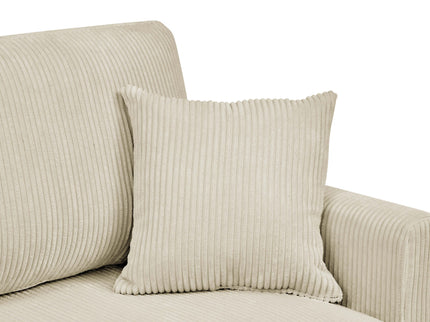 Upholstered Loveseat With Arms And Pillows