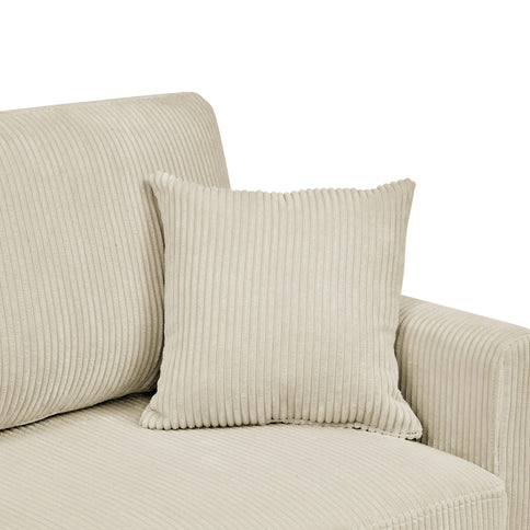 Upholstered Loveseat With Arms And Pillows