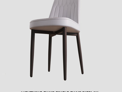 Modern Dining Chair With Cushions And Metal Legs