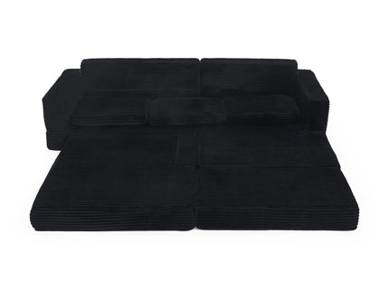 Modern Minimalist L Shape Modular Sectional Sofa, Couch