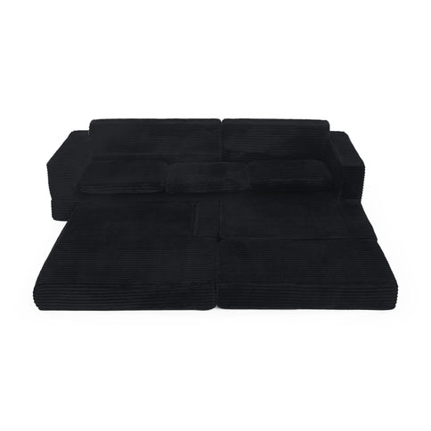 Modern Minimalist L Shape Modular Sectional Sofa, Couch