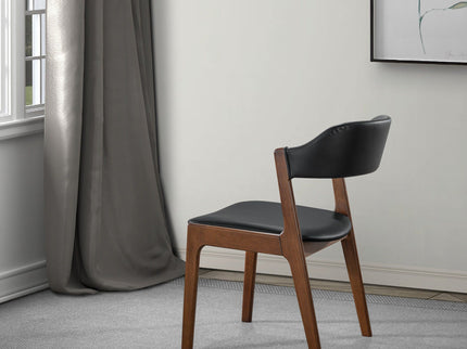 Enzo - Dining Chair (Set of 2) - Black / Brown