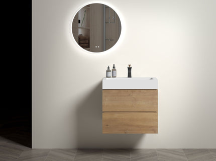 Alice - Bathroom Vanity With Sink, Large Storage Wall Mounted Floating Bathroom Vanity For Modern Bathroom
