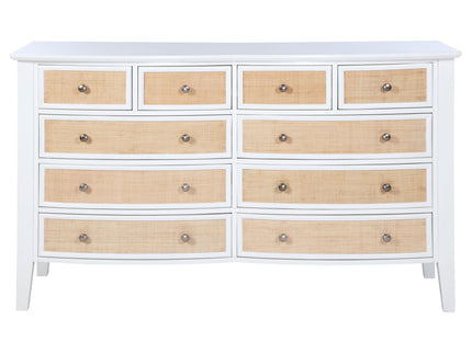 Talia - 10 Drawer Dresser Cabinet - White