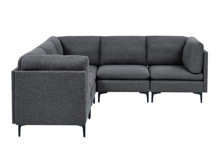 Upholstered Modular Sectional With Tall Legs