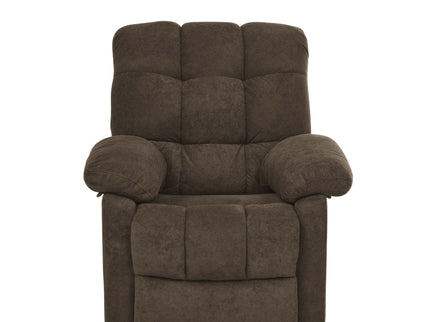 Devonaire - Manual Recliner With Padded Arms - Dark Brown