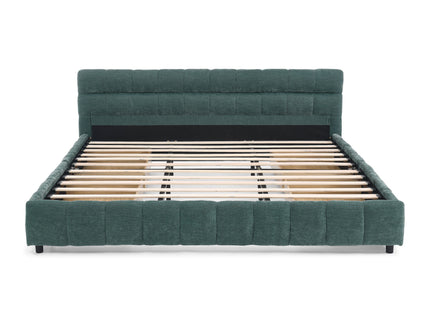 Modern Platform Bed Frame With Thick Fabric