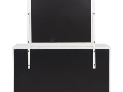 6 Drawer Dresser & Mirror - White