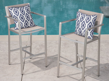 Outdoor Rust Proof Aluminum Barstools (Set of 2)