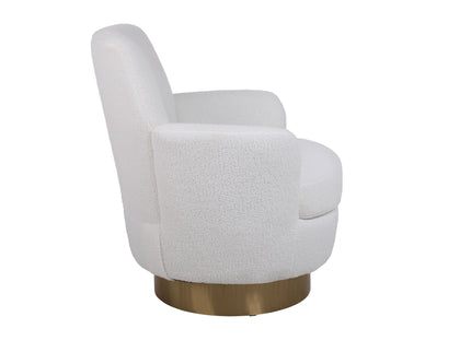 Teddy Swivel Barrel Chair, Swivel Accent Chairs Armchair For Living Room
